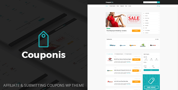 v3.1.8 Couponis - Affiliate & Submitting Coupons WordPress Theme