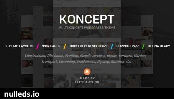 Koncept - Responsive Multi-Concept Wordpress Theme