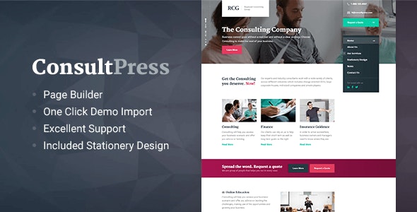 ConsultPress - WordPress Theme for Consulting and Financial Businesses