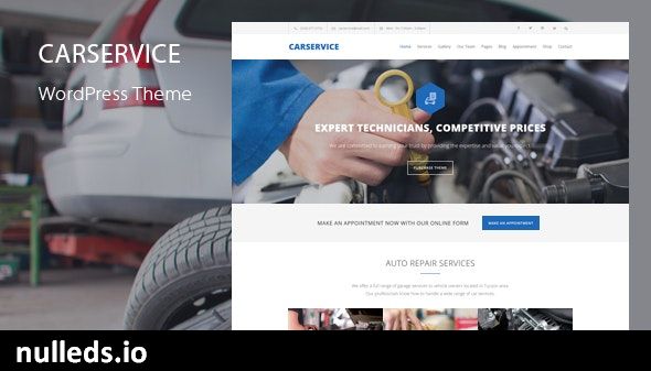 Car Service - Auto Mechanic & Car Repair WordPress Theme