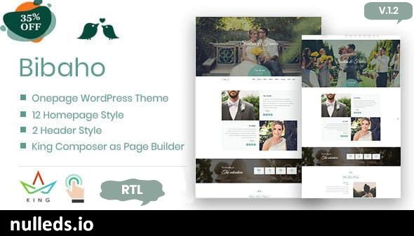 Bibaho - Wedding WordPress Theme