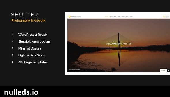 Shutter - Photography & Art WordPress Theme