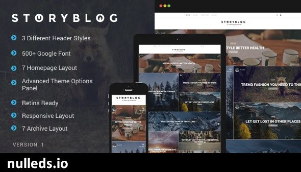 StoryBlog - WordPress Theme for Story Tellers