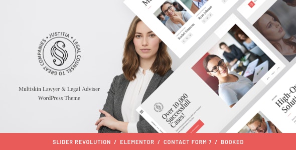 Justitia | Multiskin Lawyer & Legal Adviser WordPress Theme