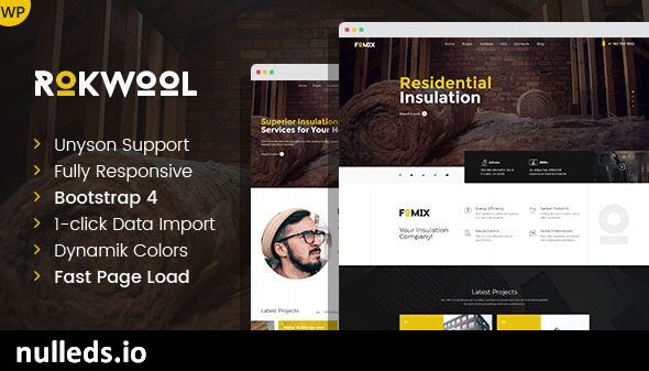 Rokwool - WordPress theme for House Insulation