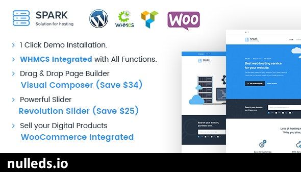 Spark - Responsive WHMCS Hosting WordPress Theme