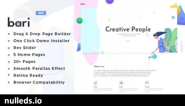 Bari - Portfolio and SEO /Digital Agency WordPress Theme