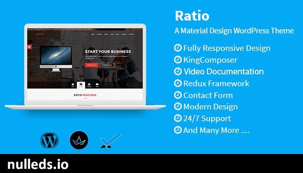 Ratio - Material Design WordPress Theme