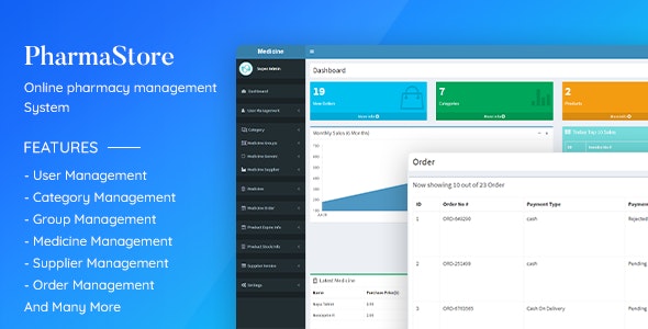 Nulled PharmaStore - Online Pharmacy Management System