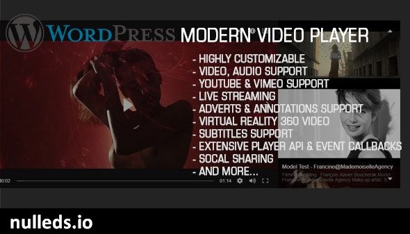 Modern Video Player For Wordpress