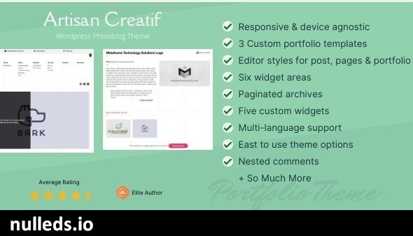 Artisan Creatif – A WordPress Portfolio Theme