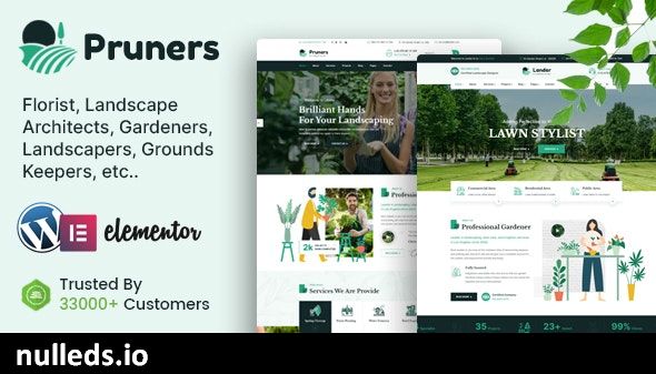 Pruners - Garden Landscaper WordPress Theme