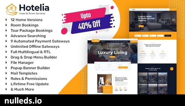 Hotelia - Hotel Booking / Resort Booking Management Website