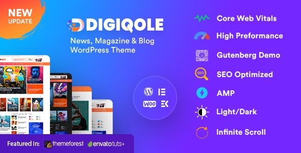 v2.1.9 Digiqole - News Magazine WordPress Theme