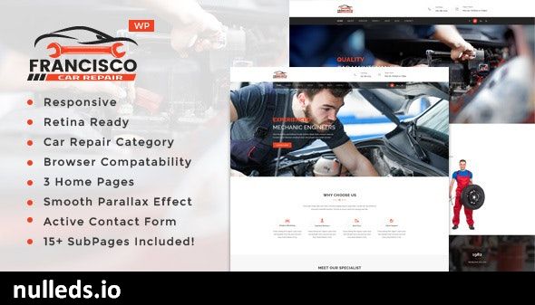 Francisco - Auto Mechanic Repair WordPress Theme