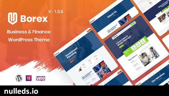 Borex - Business And Finance WordPress Theme