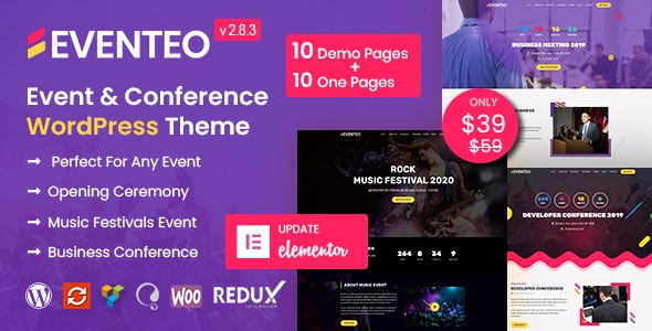 Eventeo - Event & Conference WordPress Theme