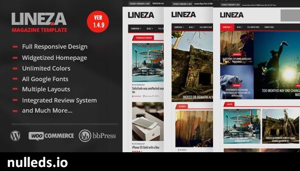 Lineza - Modern Responsive Magazine Theme