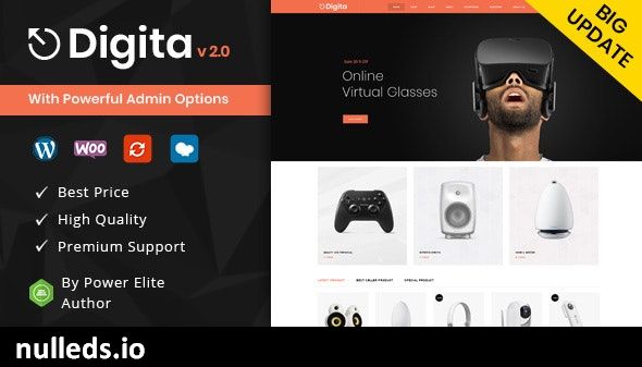 Digita - WooCommerce Parallax Theme