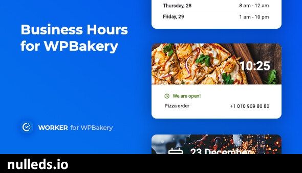 Business Hours for WPBakery – Worker