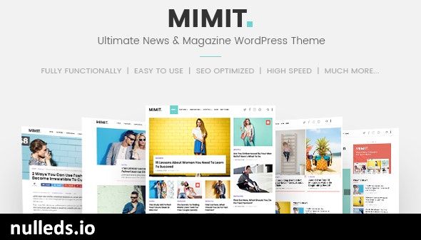 Mimit - Ultimate News & Magazine WordPress Theme