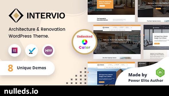 Intervio - Interior and Architecture WordPress Theme + RTL