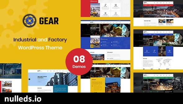 Gear - Factory and Industry Business WordPress Theme