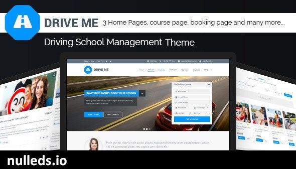 Driveme - Driving School WordPress Theme