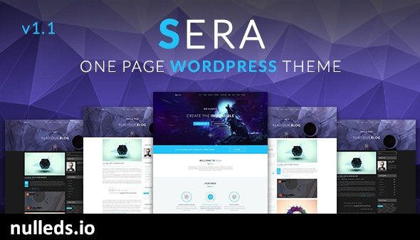 Sera - OnePage Multi-Purpose WordPress Theme