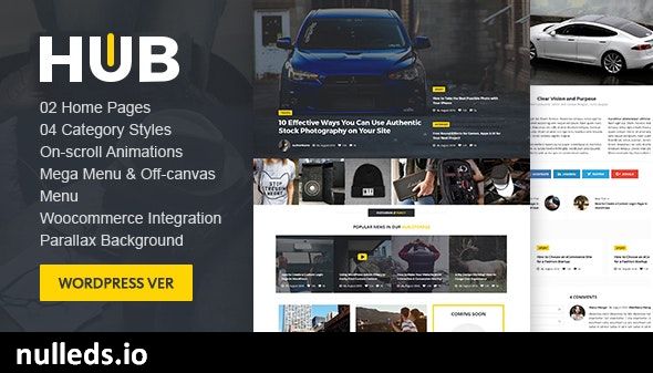 Hub Magazine WordPress theme