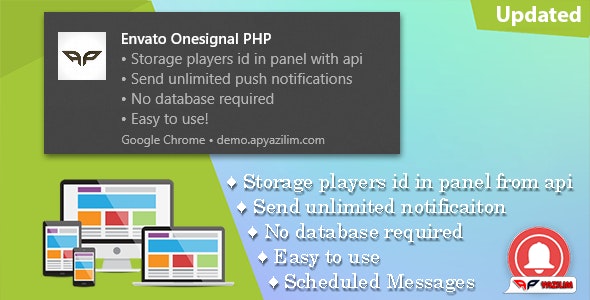 OneSignal PHP Push Notification Panel