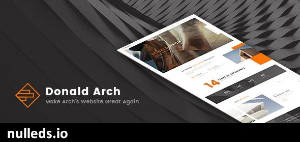 Donald Arch - Creative Architecture WordPress Theme