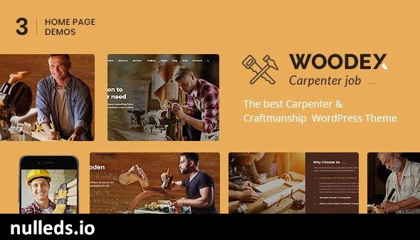 Woodex - Carpenter and Craftman Business WordPress Theme