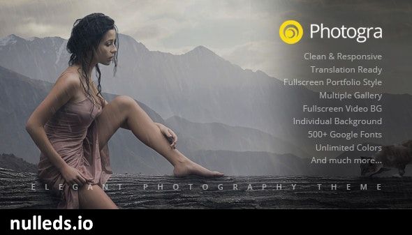 Photogra - Fullscreen Responsive Photography WordPress Theme