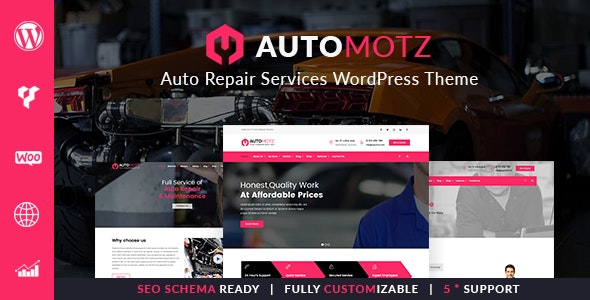 Automotz -  Auto Repair Services WordPress Theme