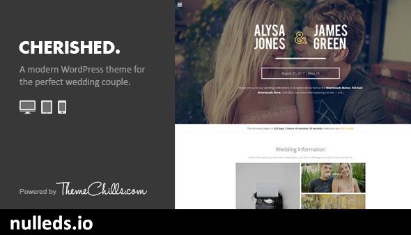 Cherished - Responsive Wedding WordPress Theme