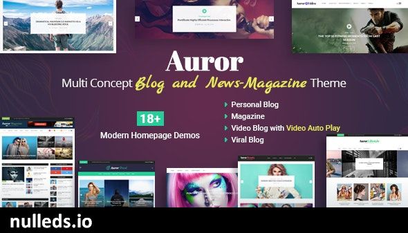 Auror- Blog Magazine WordPress Theme