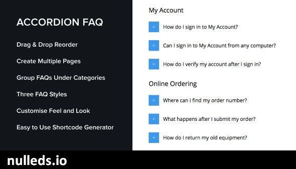 Accordion FAQ WordPress Plugin