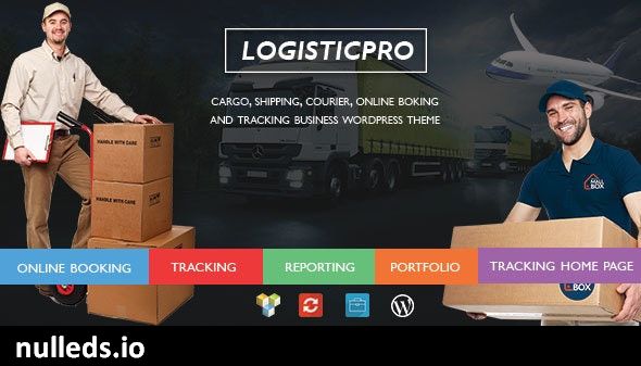 Logistic Pro - Transport - Cargo - Online Tracking - Booking - Portfolio WordPress Theme