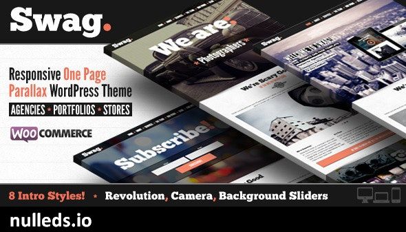 Swag - One Page Parallax WordPress Theme