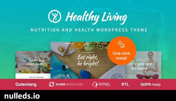 Healthy Living - Nutrition and Wellness WordPress Theme