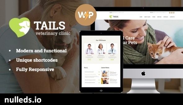 Tails | Veterinary Clinic, Pet Care & Animal WordPress Theme + Shop