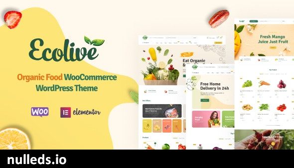 Ecolive - Organic Food WooCommerce WordPress Theme