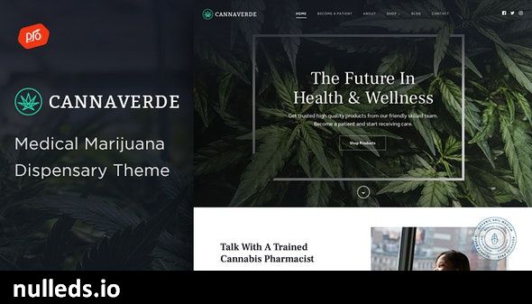 Cannaverde - Medical Marijuana Dispensary Theme