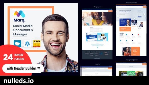 Marq – Social Media Management and Consulting WordPress Theme