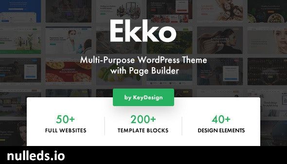 v4.3 Ekko - Multi-Purpose WordPress Theme with Page Builder