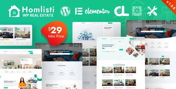 Homlisti – Real Estate WordPress Theme + RTL