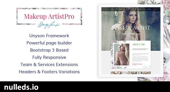 MakeUp Artist Pro - Beauty and Hair Stylist WordPress Theme