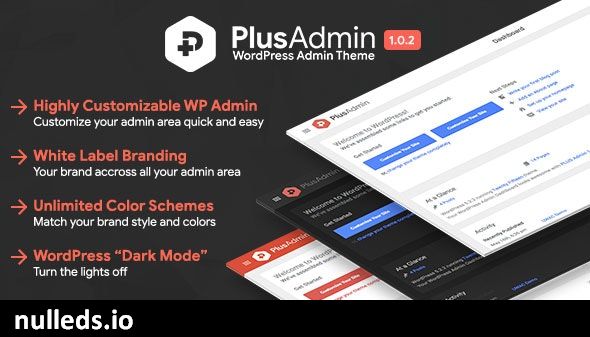 PLUS Admin Theme - WordPress White Label Branding Admin Theme