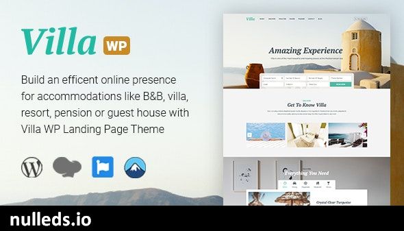 Villa - WordPress  Bed & Breakfast Landing Page